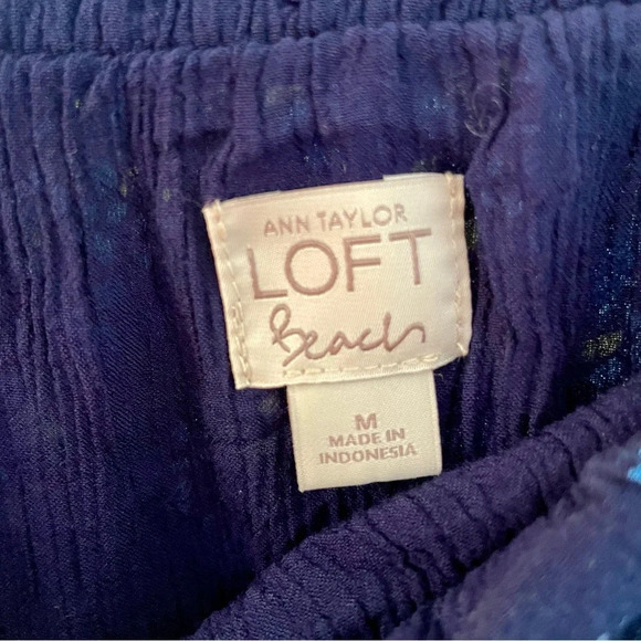 Loft Beach strapless blue oceanic maxi dress size medium - Picture 7 of 10